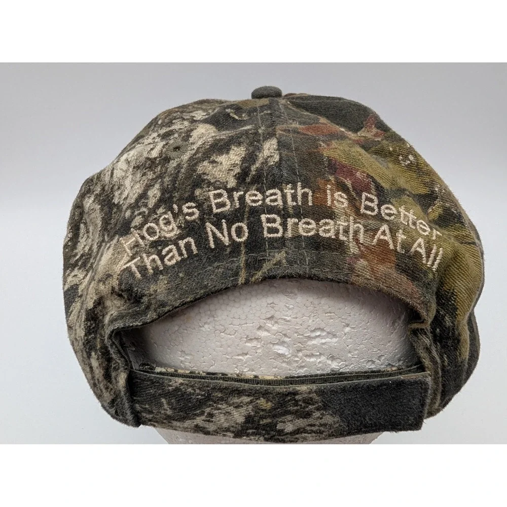 Hogs Breath Saloon Key West Camo Baseball Cap Hat Adjustable Hook and Loop Camo